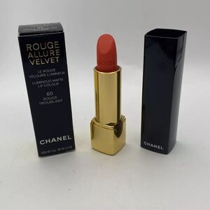 New Chanel Lipstick Rouge Allure Velvet Luminous Matte 60 Rouge Troublant